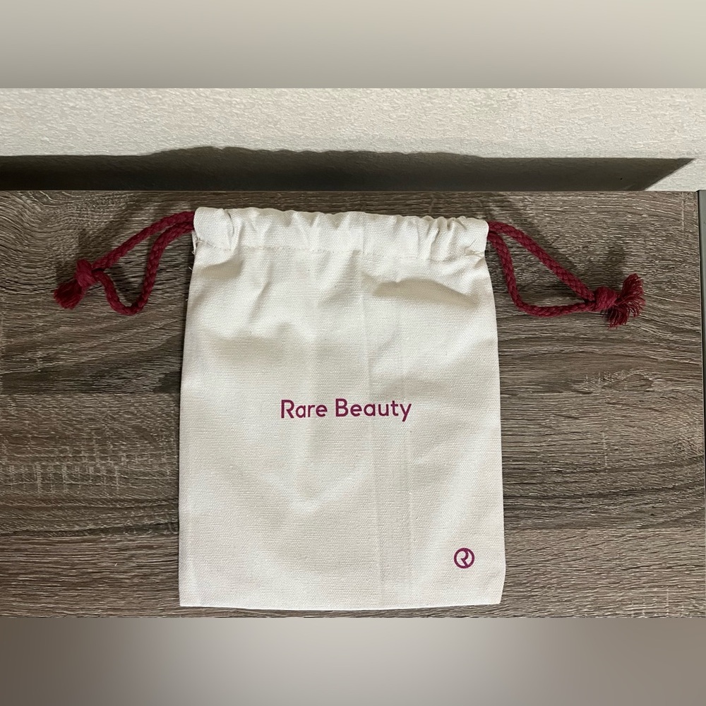 NWOT Rare Beauty Canvas Drawstring Bag